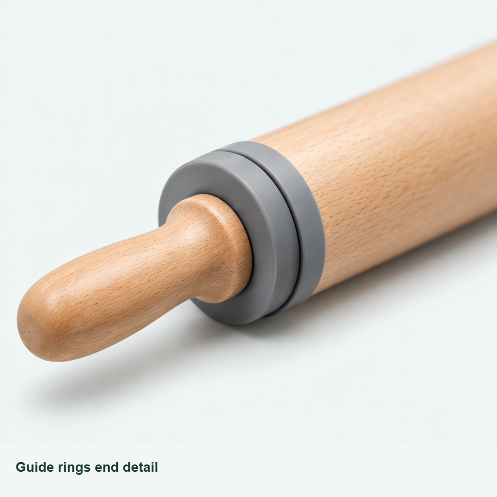 LKLKJM® Adjustable Rolling Pin with Thickness Rings — shoppilot-356349c3-f813-4a0f-b504-464f90108f90 — 2